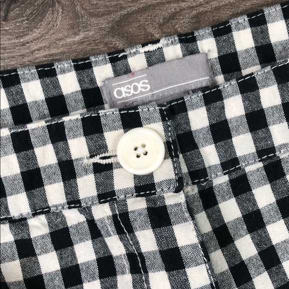 🛍 2/20 ASOS High Rise Shorts Checked - Picture 3 of 6